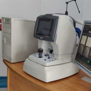 Refurbished Nidek RS-3000 OCT for sale with SLO integration, wide-area scanning and optional OCT-A. Tested for quality; sustainable choice. Keywords: Nidek RS-3000 for sale, OCT machine for sale, SLO-integrated OCT for sale, refurbished retinal OCT, ophthalmic imaging equipment for sale